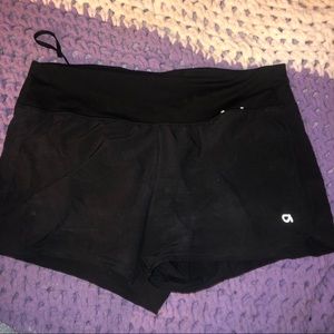 Gap fit all black exercise shorts like new small m